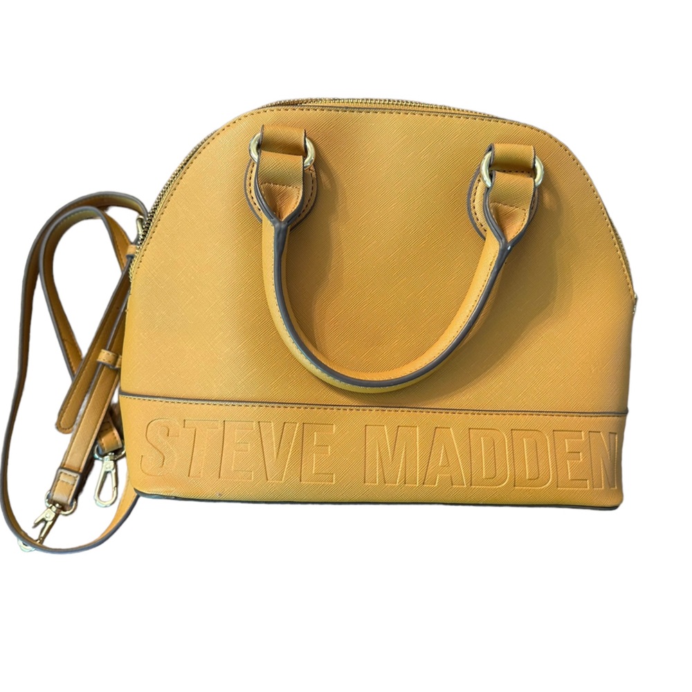 Steve Madden Mustard Yellow Crossbody Bag w/Handles Streetwear READ DESCRIPTION